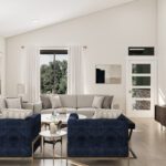 Home Plan 1883 living room.