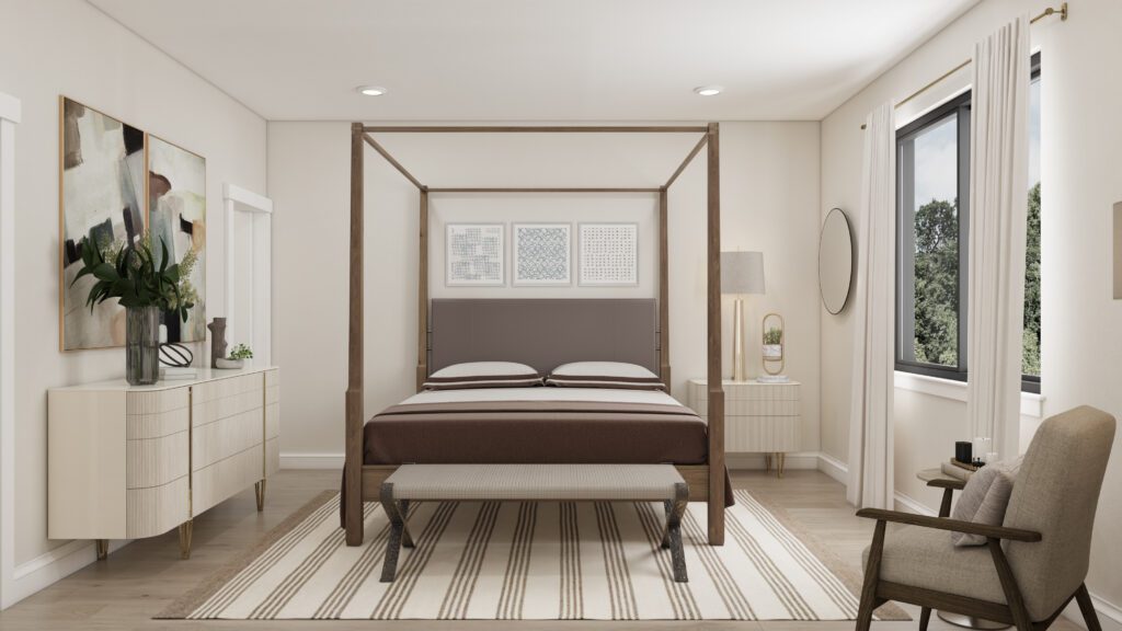 Home Plan 1883 primary suite.