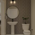 Home Plan 1940A powder room.