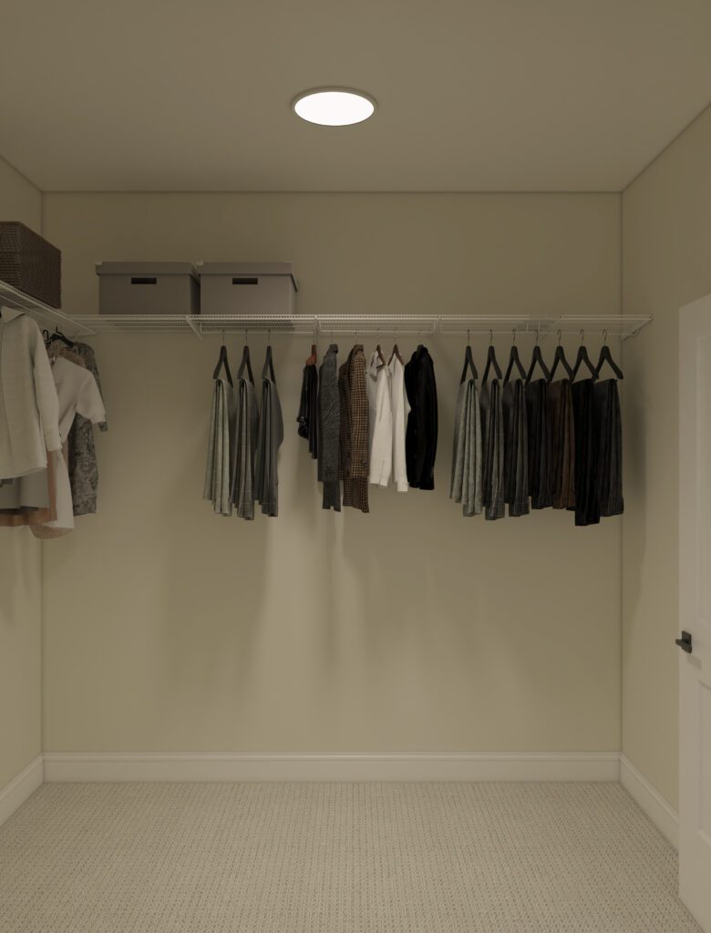 Home Plan 1940A walk in closet.