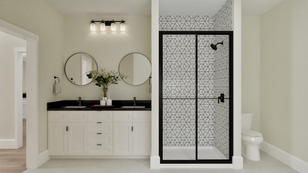 Home Plan 1940 primary bath.