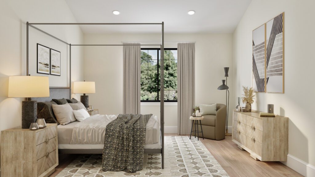 Home Plan 1940B primary suite.