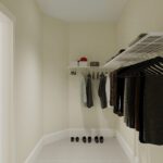 Home Plan 1940B walk in closet.