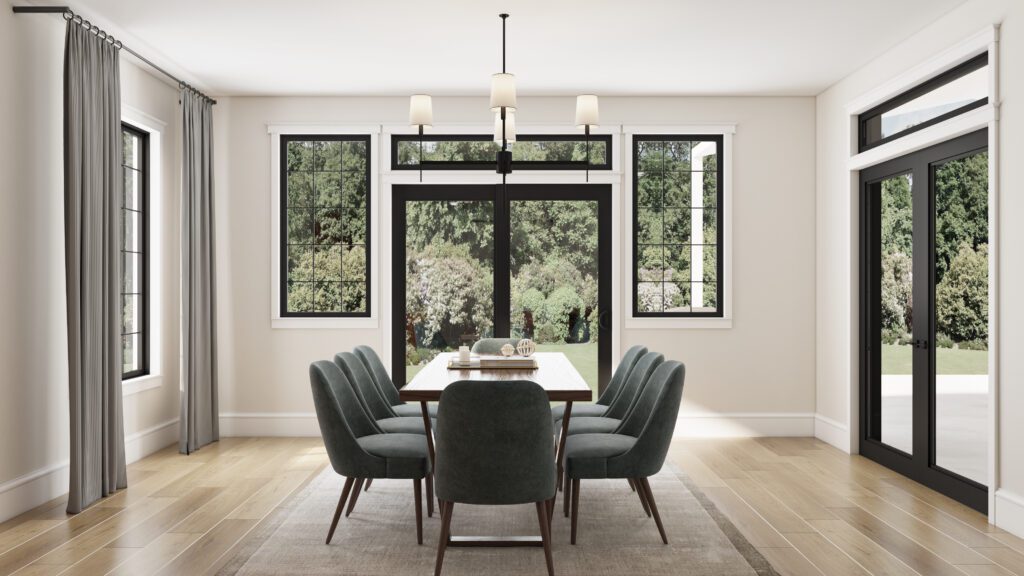 Home Plan 3711 dining room.