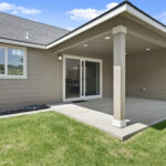 Home Plan 2232 back covered patio exterior.