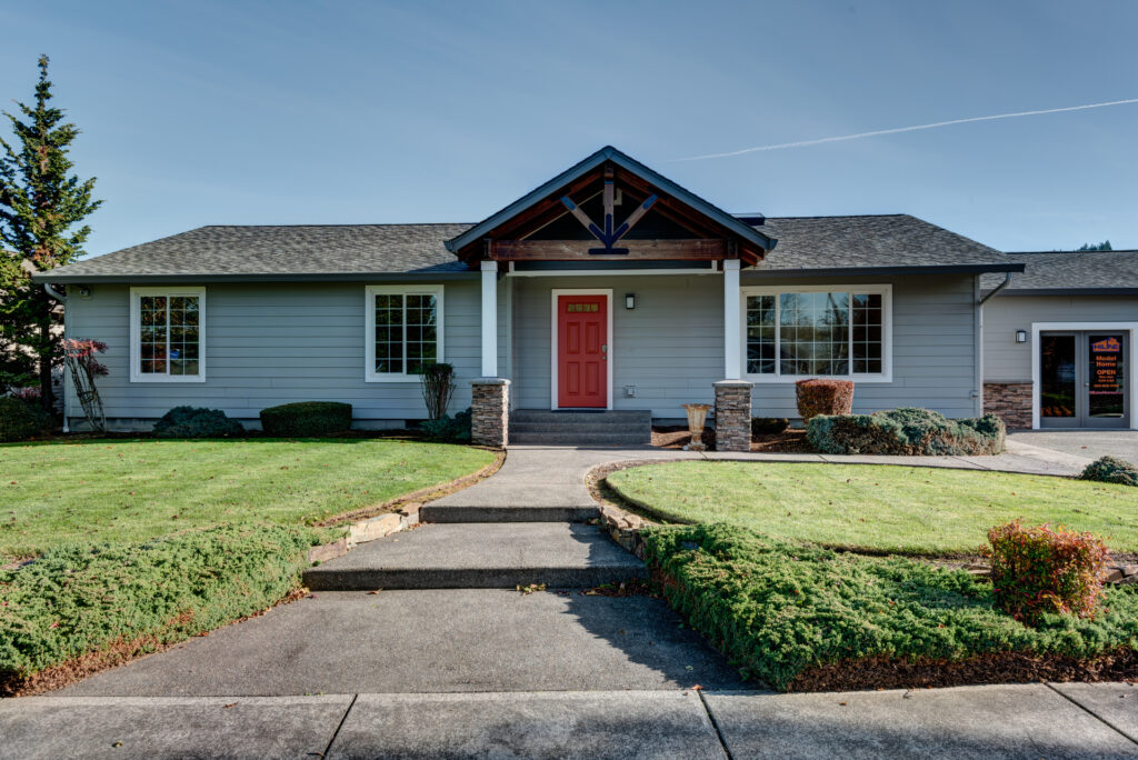 Home Plan 1716 exterior HiLine Homes of Woodland.