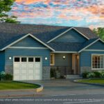 Home Plan 1196 optional elevation.