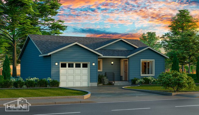 Home Plan 1196 standard elevation.