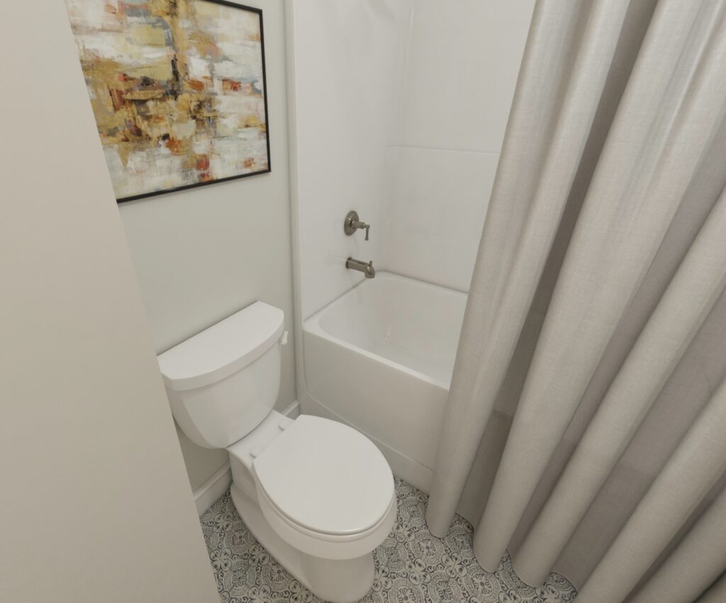 Home Plan 1200 bath.