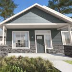 Home Plan 1200 exterior front.