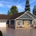 Home Plan 1200 optional elevation.