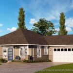 Home Plan 1248 hipped roof enhanced elevation.