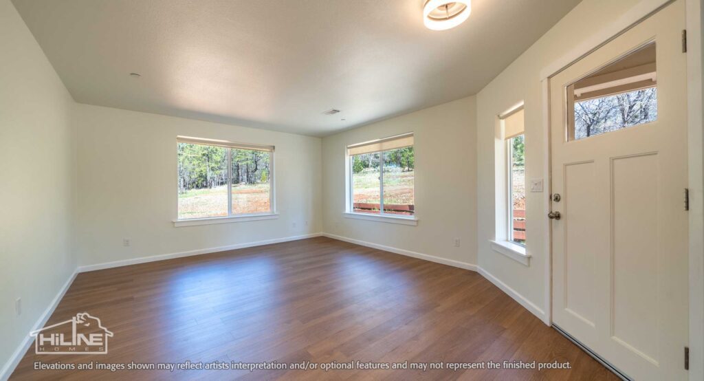 Home Plan 1248 living room.