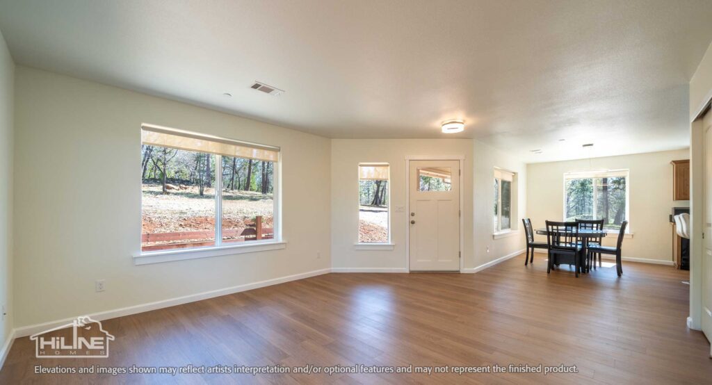 Home Plan 1248 living room.