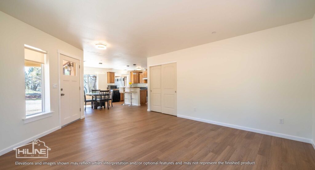 Home Plan 1248 living room.