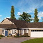 Home Plan 1248 optional elevation.