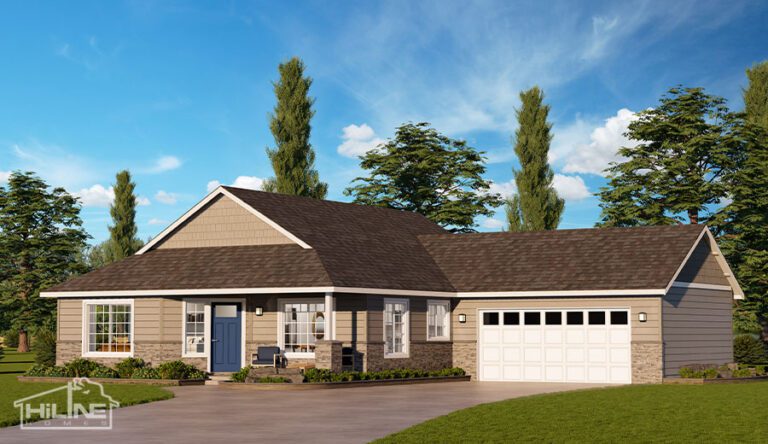 Home Plan 1248 optional elevation.