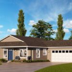 Home Plan 1248 standard elevation.
