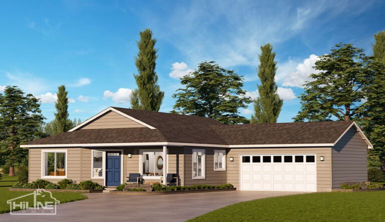 Home Plan 1248 standard elevation.