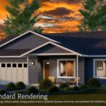Home Plan 1494 standard elevation.