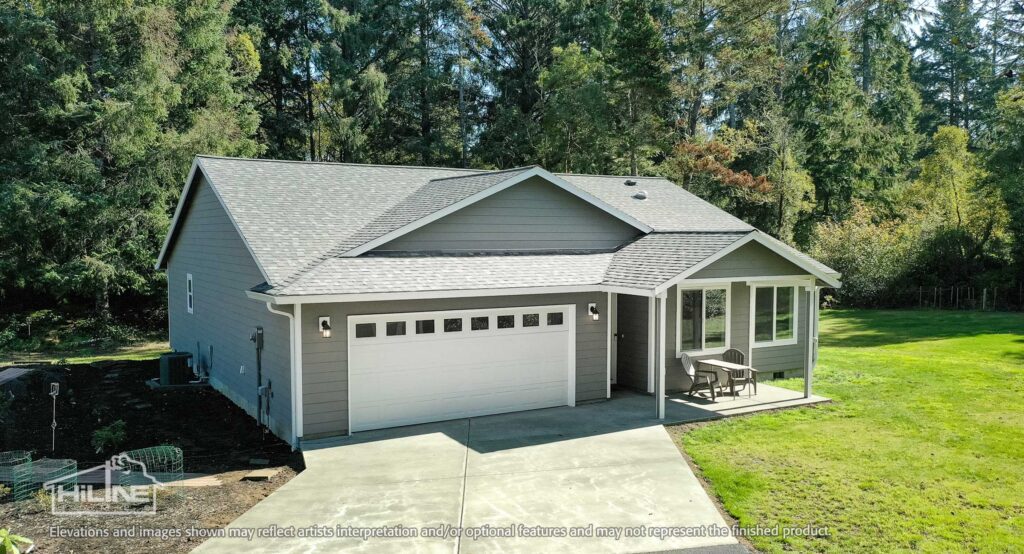 Home Plan 1494 front exterior.