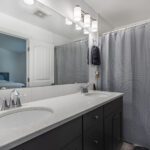 Home Plan 1382 primary bath.