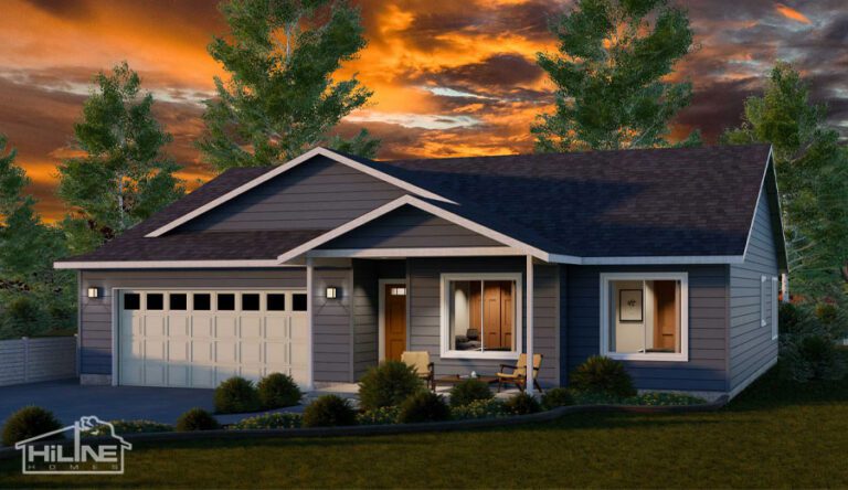 Home Plan 1494 standard elevation.