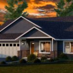 Home Plan 1494 optional elevation.