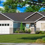 Home Plan 1491 optional elevation.