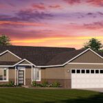 Home Plan 1664 enhanced elevation.