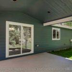 Home Plan 1664 back exterior outdoor living space.