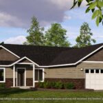 Home Plan 1664 optional elevation.