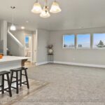 Home Plan 1675 kitchen and living room.