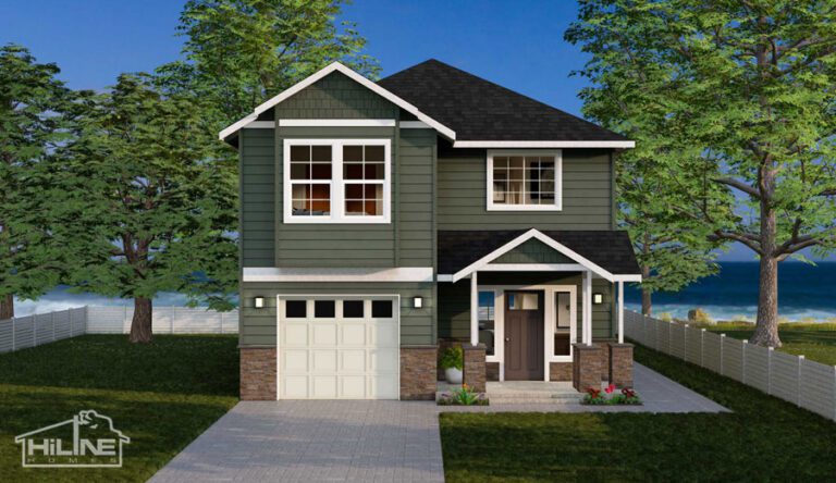 Home Plan 1675 optional elevation.