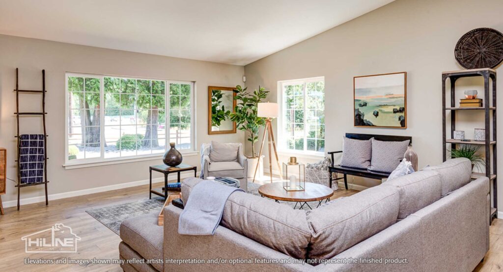 Home Plan 1716 great room.