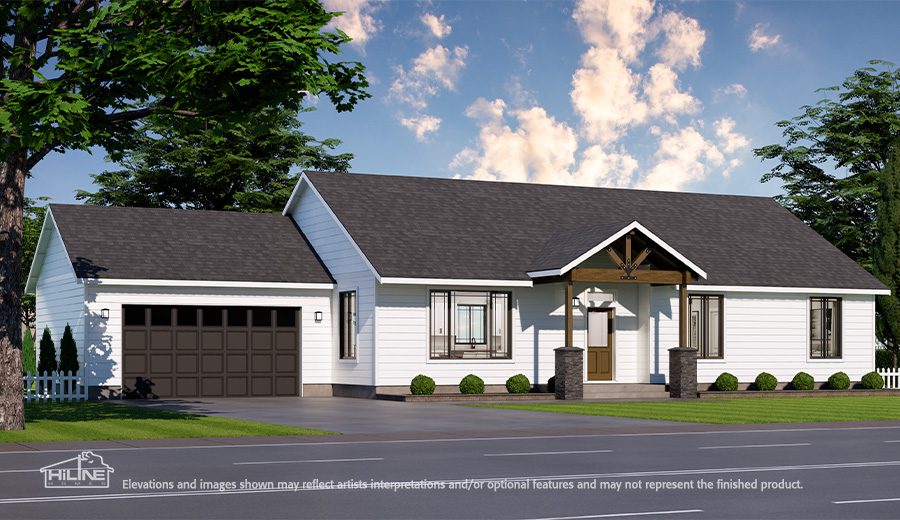 Home Plan 1716 optional elevation