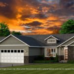 Home Plan 1721 Enhanced elevation.