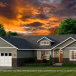 Home Plan 1721 optional elevation.