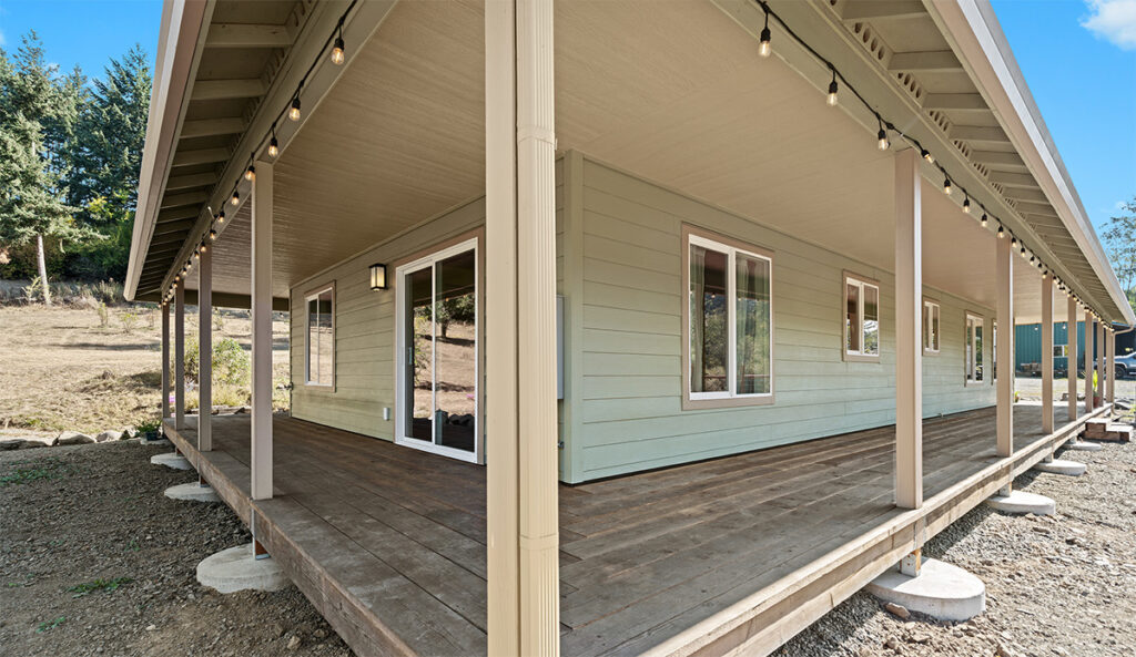 Custom Wrap Around Porch on HiLine Home Plan 1768