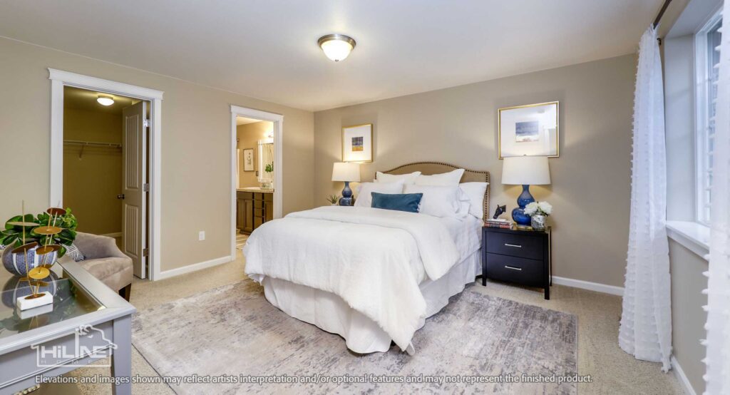 Home Plan 1768 primary suite.