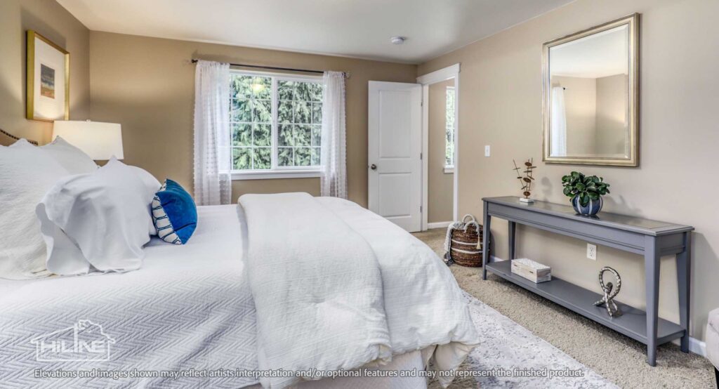 Home Plan 1768 primary suite.