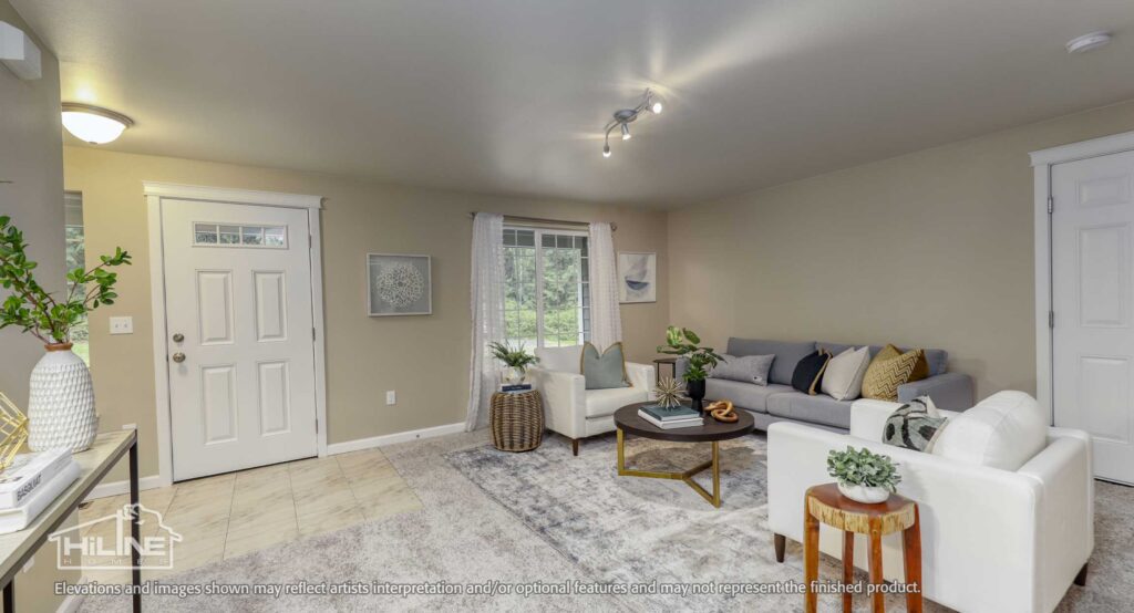 Home Plan 1768 living room.