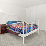 Primary suite in custom home plan 1768.