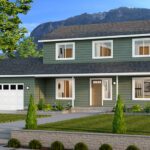 Home Plan 1768 standard elevation.