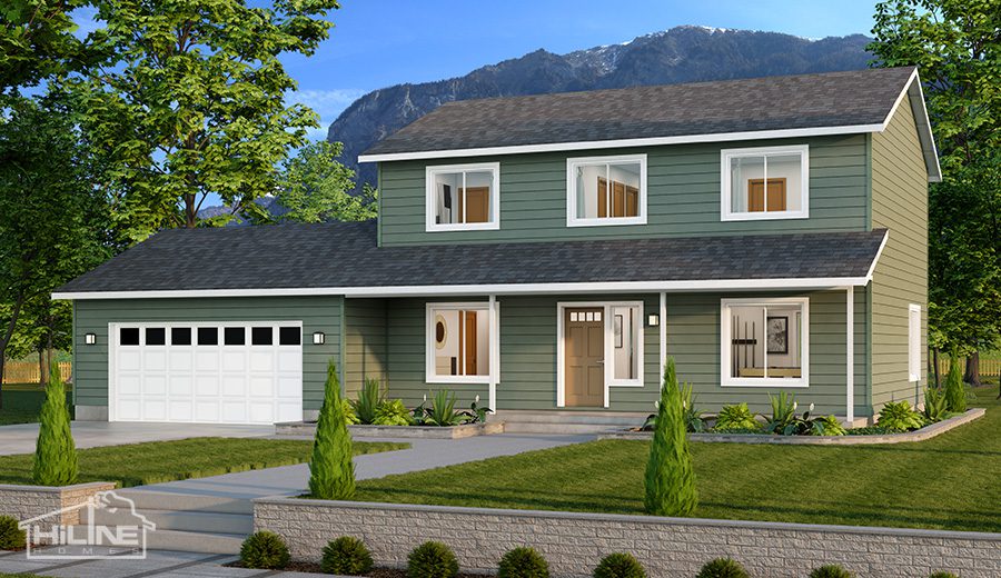 Home Plan 1768 standard elevation.