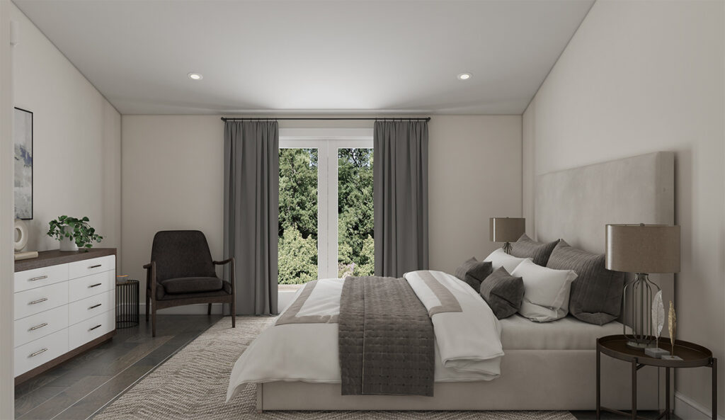 Primary suite in home plan 1780.