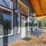 Home Plan 1780 front exterior timber framed covered porch.