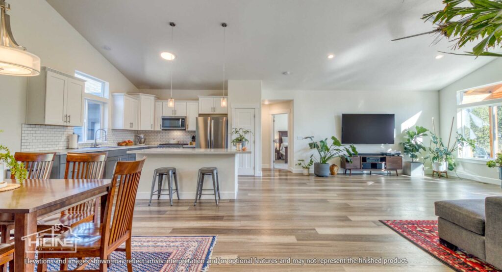 Home Plan 1780 Great Room and kitchen.