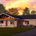 Home Plan 1780 standard elevation.