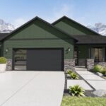 Home Plan 1883 front exterior.